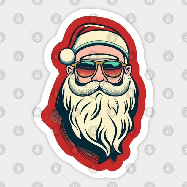 Christmas Santa Sticker by ChasingTees